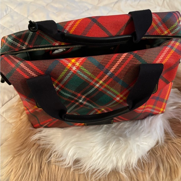 DOONEY AND BURKE RED PLAID BAG. - Picture 11 of 13
